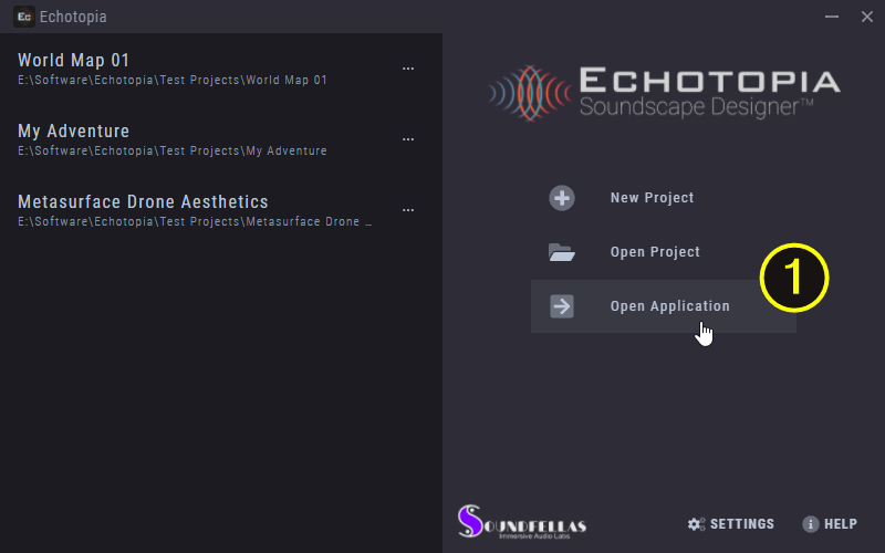 Image of Echotopia quickstart guide for your first project screenshot 01 Web.