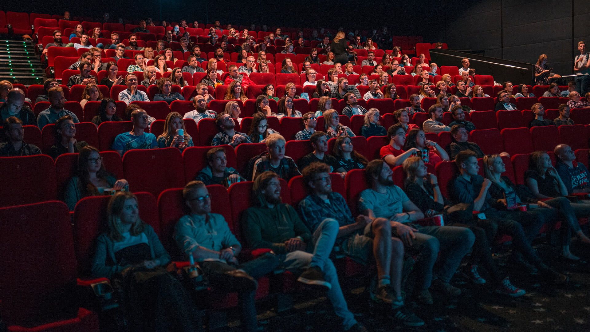 People watching cinema image. Image of People watching cinema.