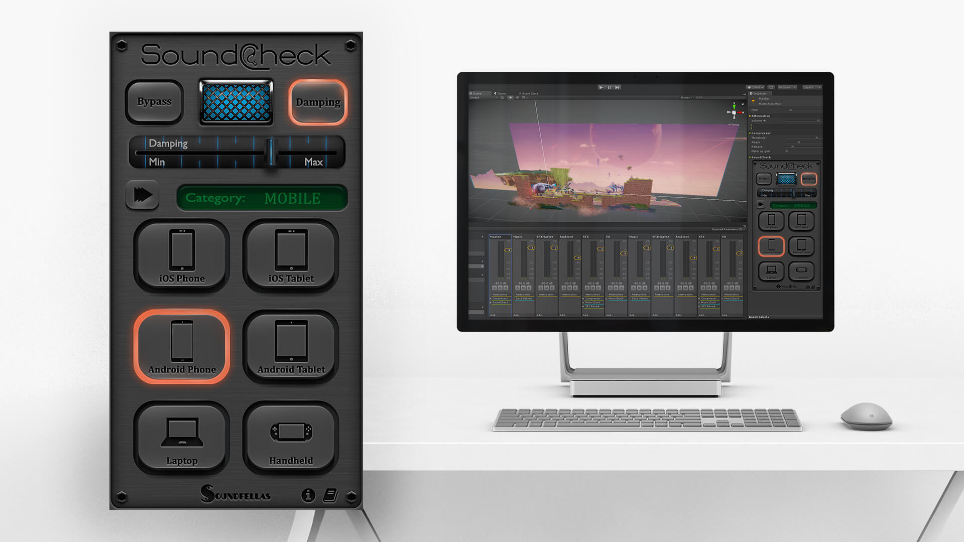 Image of SoundCheck Surface Studio Mockup.